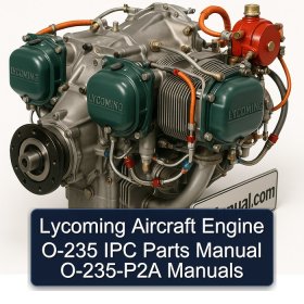 Lycoming Aircraft Engine O-235 IPC Parts Manual O-235-P2A Manuals