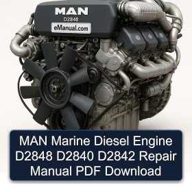 MAN Marine Diesel Engine D2848 D2840 D2842 Repair Manual PDF Download