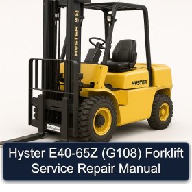 Hyster E40-65Z (G108) Forklift Service Repair Manual