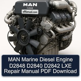 MAN Marine Diesel Engine D2848 D2840 D2842 LXE Repair Manual PDF Download