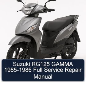 Suzuki RG125 GAMMA 1985-1986 Full Service Repair Manual