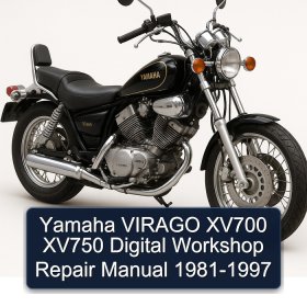 Yamaha VIRAGO XV700 XV750 Digital Workshop Repair Manual 1981-1997