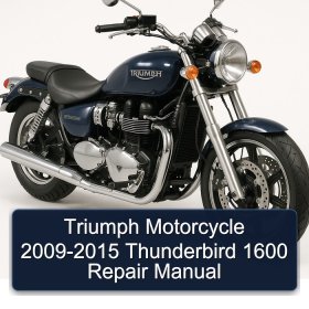 Triumph Motorcycle 2009-2015 Thunderbird 1600 Repair Manual
