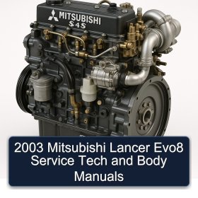 2003 Mitsubishi Lancer Evo8 Service Tech and Body Manuals