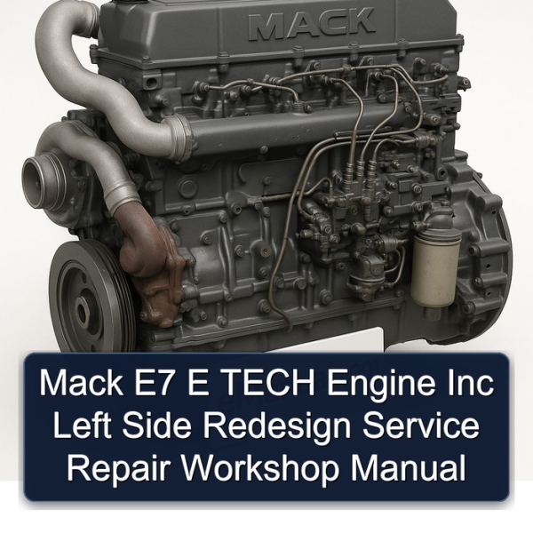Mack E7 E TECH Engine Inc Left Side Redesign Service Repair Workshop Manual