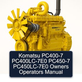 Komatsu PC400-7 PC400LC-7E0 PC450-7 PC450LC-7E0 Owners Operators Manual