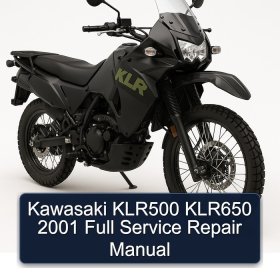 Kawasaki KLR500 KLR650 2001 Full Service Repair Manual