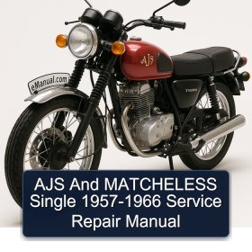 AJS And MATCHELESS Single 1957-1966 Service Repair Manual