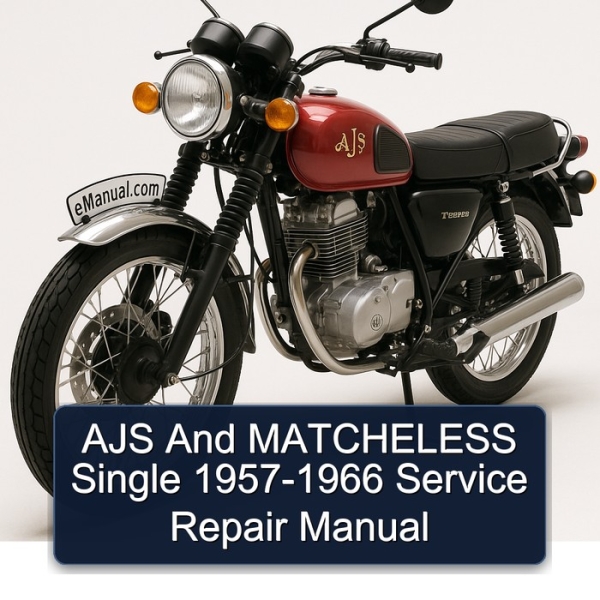 AJS And MATCHELESS Single 1957-1966 Service Repair Manual