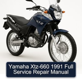 Yamaha Xtz-660 1991 Full Service Repair Manual