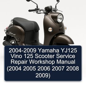 2004-2009 Yamaha YJ125 Vino 125 Scooter Service Repair Workshop Manual (2004 2005 2006 2007 2008 2009)