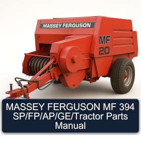 MASSEY FERGUSON MF 394 SP/FP/AP/GE/Tractor Parts Manual