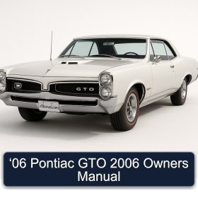 ‘06 Pontiac GTO 2006 Owners Manual