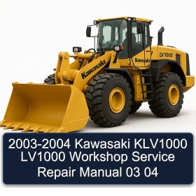 2003-2004 Kawasaki KLV1000 LV1000 Workshop Service Repair Manual 03 04
