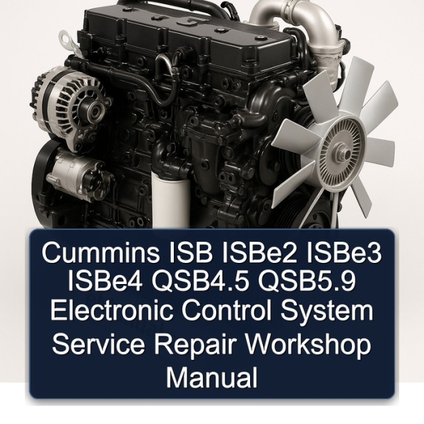 Cummins ISB ISBe2 ISBe3 ISBe4 QSB4.5 QSB5.9 Electronic Control System Service Repair Workshop Manual