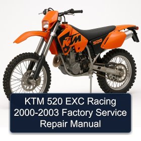 KTM 520 EXC Racing 2000-2003 Factory Service Repair Manual