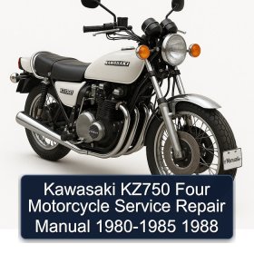 Kawasaki KZ750 Four Motorcycle Service Repair Manual 1980-1985 1988