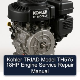 Kohler TRIAD Model TH575 18HP Engine Service Repair Manual