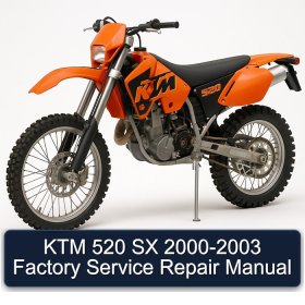 KTM 520 SX 2000-2003 Factory Service Repair Manual