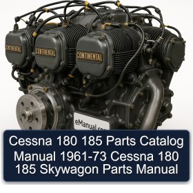 Cessna 180 185 Parts Catalog Manual 1961-73 Cessna 180 185 Skywagon Parts Manual
