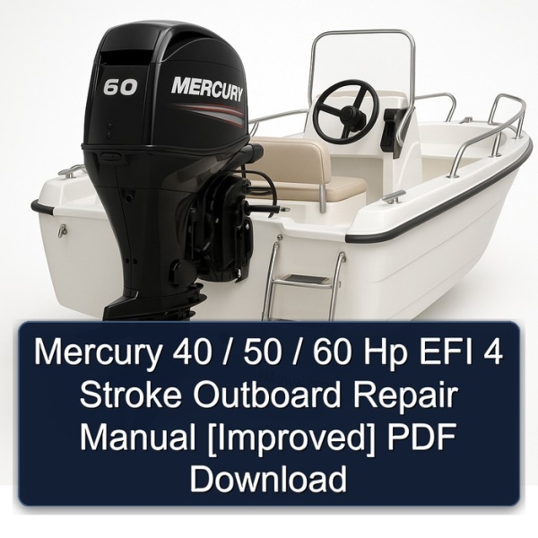 Mercury 40 / 50 / 60 Hp EFI 4 Stroke Outboard Repair Manual [Improved] PDF Download