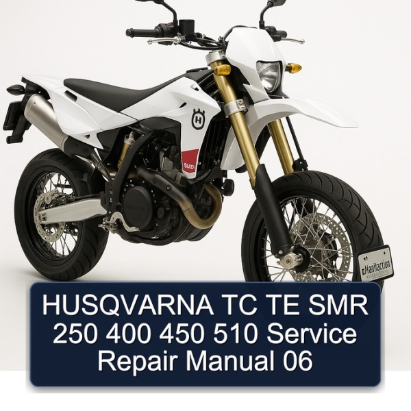 HUSQVARNA TC TE SMR 250 400 450 510 Service Repair Manual 06
