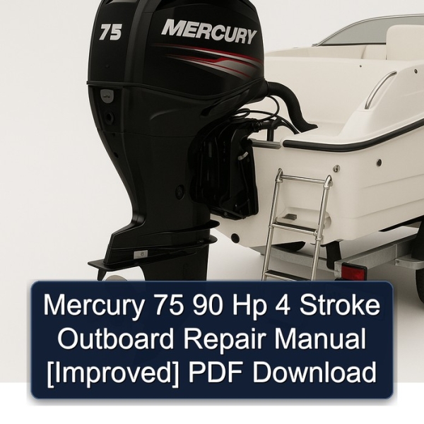 Mercury 75 90 Hp 4 Stroke Outboard Repair Manual [Improved] PDF Download