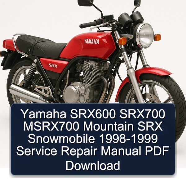 Yamaha SRX600 SRX700 MSRX700 Mountain SRX Snowmobile 1998-1999 Service Repair Manual PDF Download