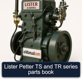 Lister Petter TS and TR series parts book
