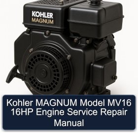 Kohler MAGNUM Model MV16 16HP Engine Service Repair Manual