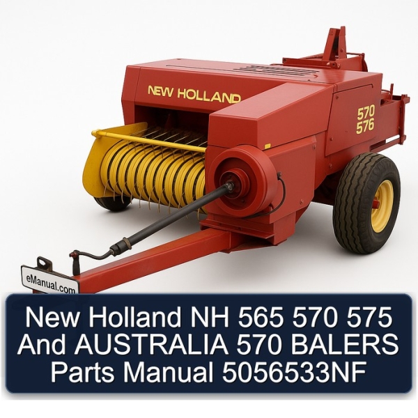 New Holland NH 565 570 575 And AUSTRALIA 570 BALERS Parts Manual 5056533NF