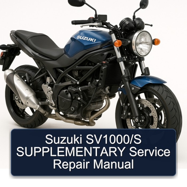 Suzuki SV1000/S SUPPLEMENTARY Service Repair Manual