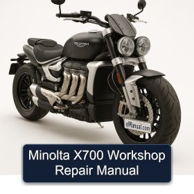 Minolta X700 Workshop Repair Manual