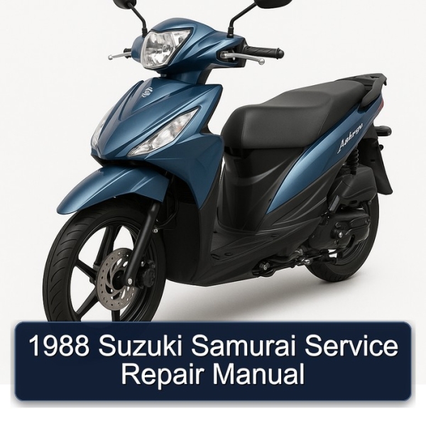 1988 Suzuki Samurai Service Repair Manual
