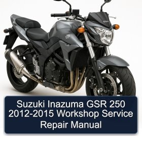 Suzuki Inazuma GSR 250 2012-2015 Workshop Service Repair Manual