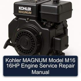 Kohler MAGNUM Model M16 16HP Engine Service Repair Manual