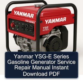 Yanmar YSG-E Series Gasoline Generator Service Repair Manual Instant Download PDF