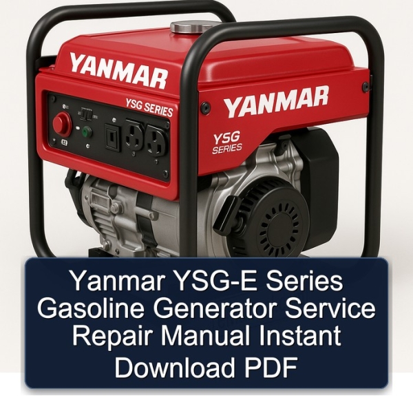 Yanmar YSG-E Series Gasoline Generator Service Repair Manual Instant Download PDF