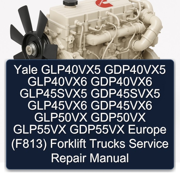 Yale GLP40VX5 GDP40VX5 GLP40VX6 GDP40VX6 GLP45SVX5 GDP45SVX5 GLP45VX6 GDP45VX6 GLP50VX GDP50VX GLP55VX GDP55VX Europe (F813) Forklift Trucks Service Repair Manual