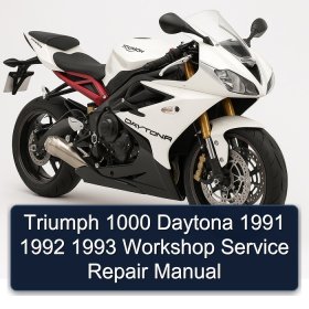 Triumph 1000 Daytona 1991 1992 1993 Workshop Service Repair Manual