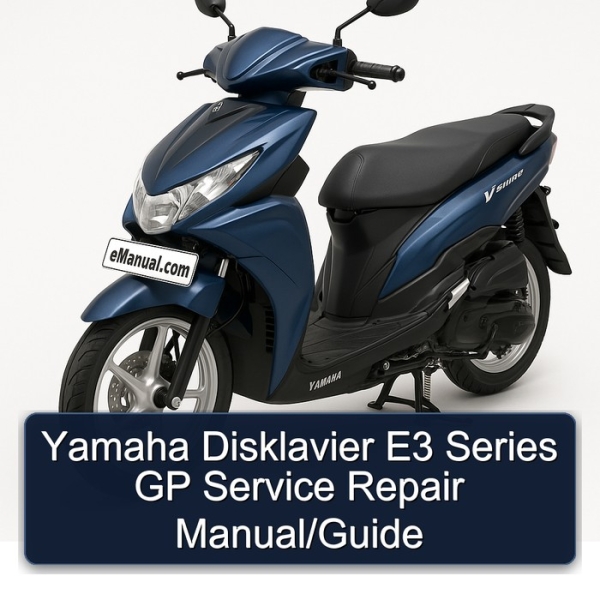 Yamaha Disklavier E3 Series GP Service Repair Manual/Guide