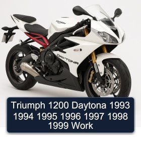 Triumph 1200 Daytona 1993 1994 1995 1996 1997 1998 1999 Work