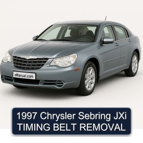 1997 Chrysler Sebring JXi TIMING BELT REMOVAL