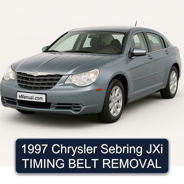 1997 Chrysler Sebring JXi TIMING BELT REMOVAL