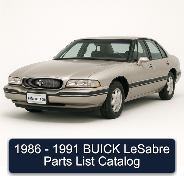 1986 - 1991 BUICK LeSabre Parts List Catalog