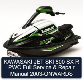 KAWASAKI JET SKI 800 SX R PWC Full Service & Repair Manual 2003-ONWARDS