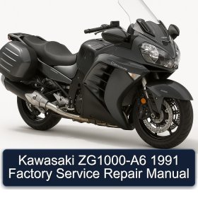Kawasaki ZG1000-A6 1991 Factory Service Repair Manual