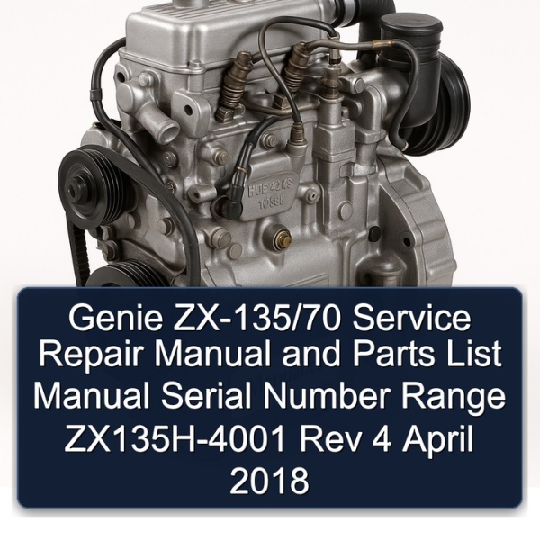 Genie ZX-135/70 Service Repair Manual and Parts List Manual Serial Number Range ZX135H-4001 Rev 4 April 2018