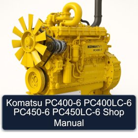 Komatsu PC400-6 PC400LC-6 PC450-6 PC450LC-6 Shop Manual