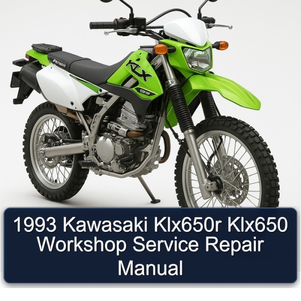1993 Kawasaki Klx650r Klx650 Workshop Service Repair Manual